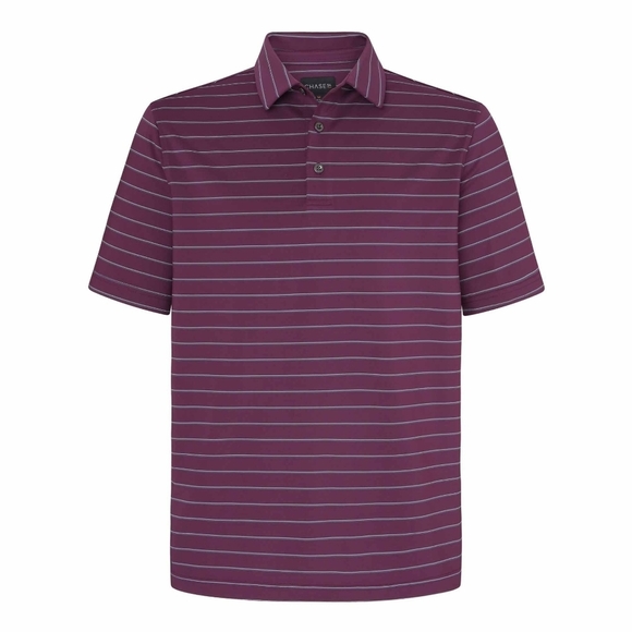 Chase 54 Men's Notion Striped Golf Polo Small - Picture 1 of 12